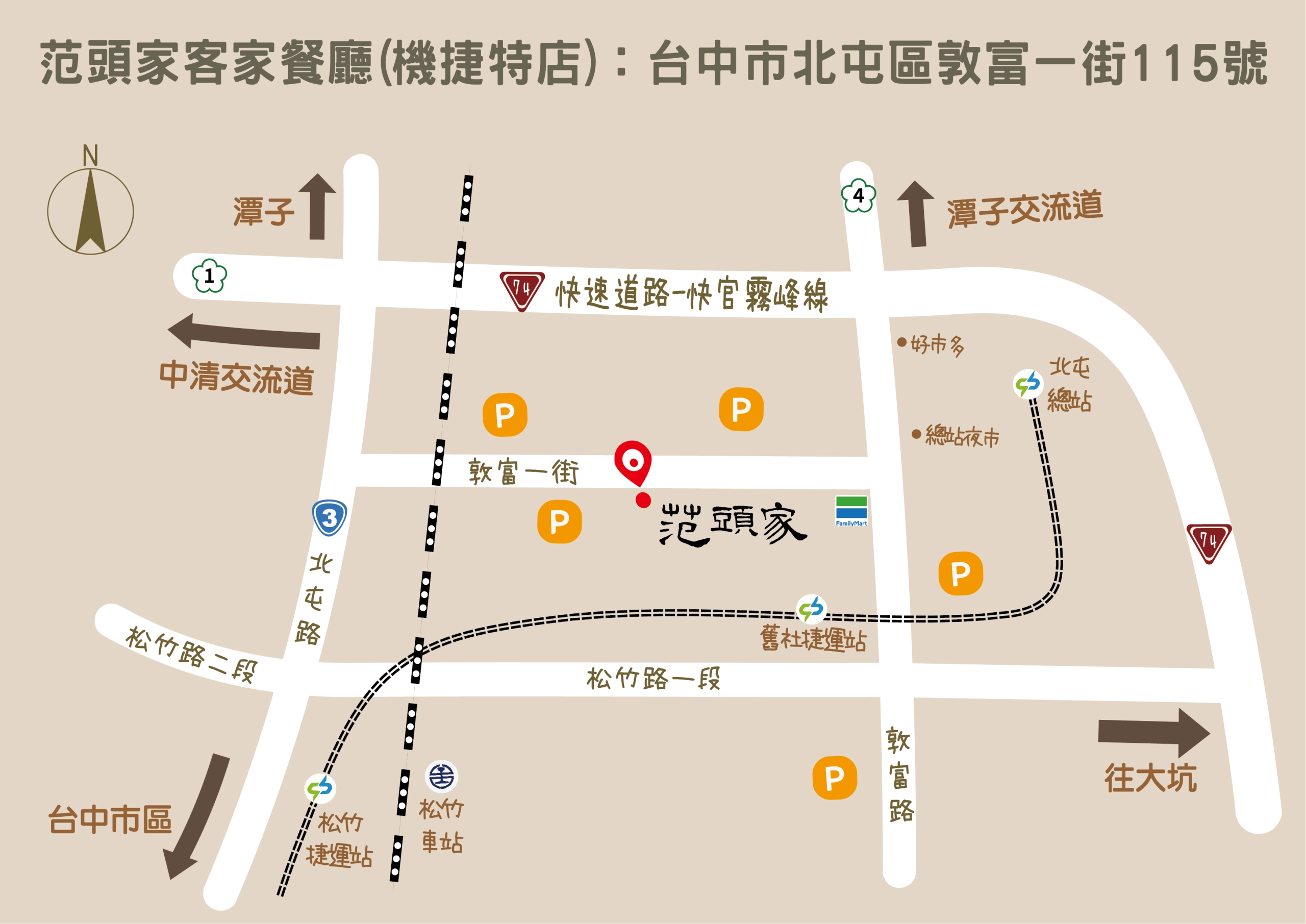 地圖(文青風)台中