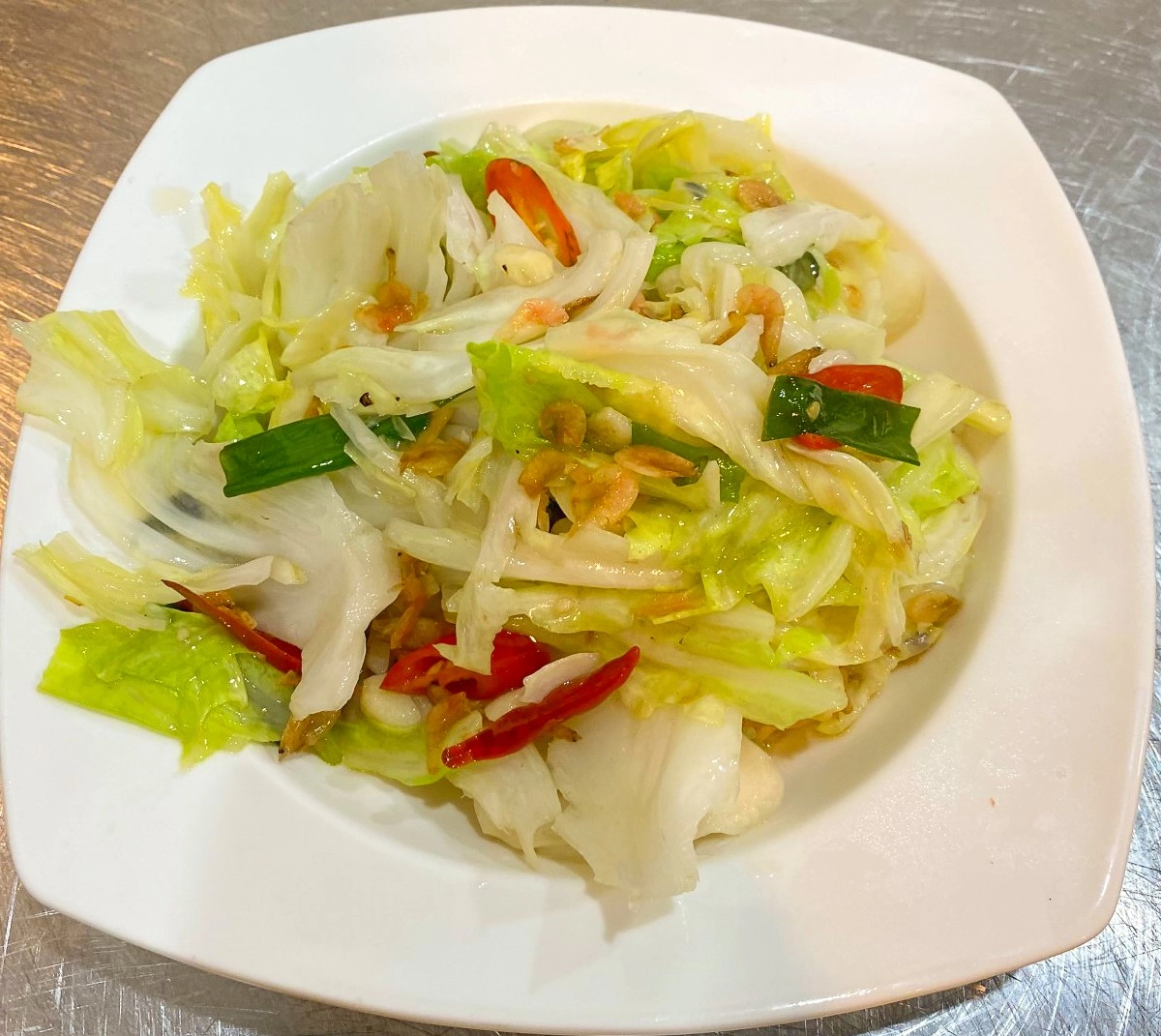 范頭家客家餐廳,頭份餐廳,櫻花蝦高麗菜